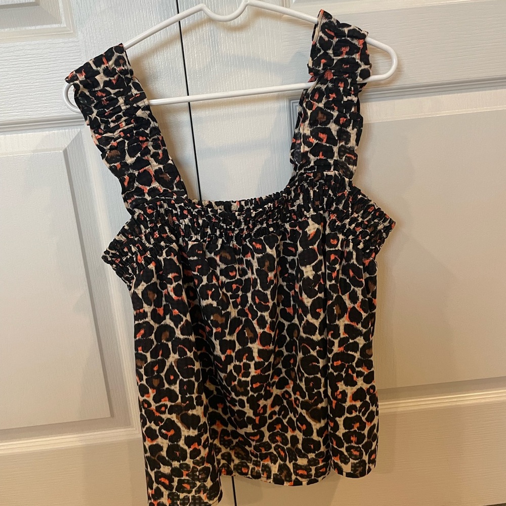 Cheetah print tank top
